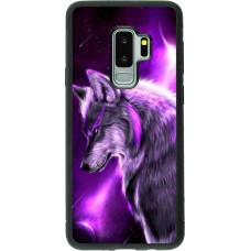 Hülle Samsung Galaxy S9+ - Silikon schwarz Purple Sky Wolf