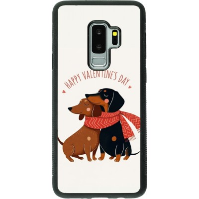 Samsung Galaxy S9+ Case Hülle - Silikon schwarz Saint Valentines Day 26 Happy Valentine