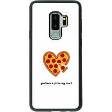 Coque Samsung Galaxy S9+ - Silicone rigide noir Saint Valentines Day 26 You have my pizza heart
