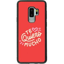 Samsung Galaxy S9+ Case Hülle - Silikon schwarz Saint Valentines Day 26 Te quiero mucho