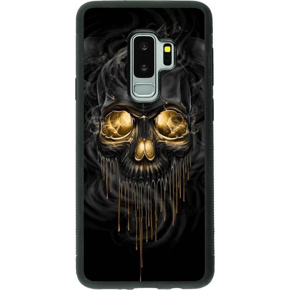 Coque Samsung Galaxy S9+ - Silicone rigide noir Skull 02