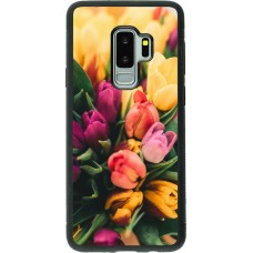 Samsung Galaxy S9+ Case Hülle - Silikon schwarz Bouquet of tulips Spring 2026