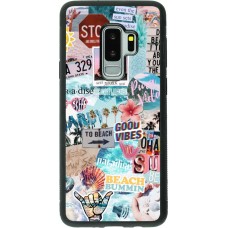 Coque Samsung Galaxy S9+ - Silicone rigide noir Summer 20 collage