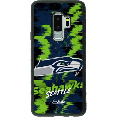 Samsung Galaxy S9+ Case Hülle - Silikon schwarz Super Bowl 26 Seattle 2