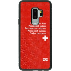 Coque Samsung Galaxy S9+ - Silicone rigide noir Swiss Passport