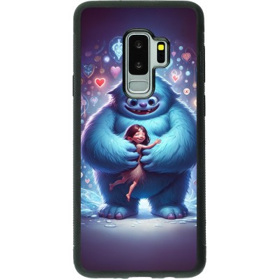 Samsung Galaxy S9+ Case Hülle - Silikon schwarz Valentin 2024 Flauschige Liebe