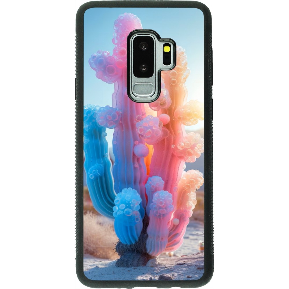 Coque Samsung Galaxy S9+ - Silicone rigide noir Artificial vegetation 2025