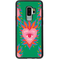 Coque Samsung Galaxy S9+ - Silicone rigide noir Viva la vida 2026