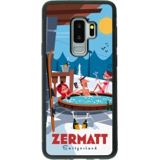 Samsung Galaxy S9+ Case Hülle - Silikon schwarz Zermatt Mountain Jacuzzi