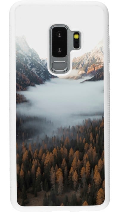 Coque Samsung Galaxy S9+ - Silicone rigide blanc Autumn 22 forest lanscape