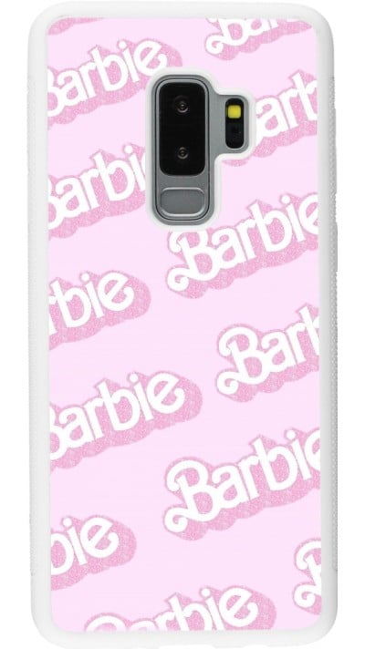 Coque Samsung Galaxy S9+ - Silicone rigide blanc Barbie light pink pattern