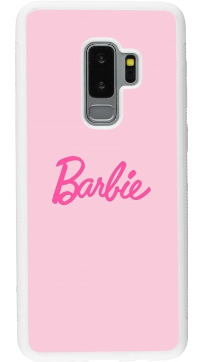 Samsung Galaxy S9+ Case Hülle - Silikon weiss Barbie Text