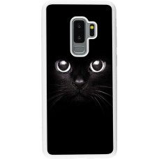 Hülle Samsung Galaxy S9+ - Silikon weiss Cat eyes
