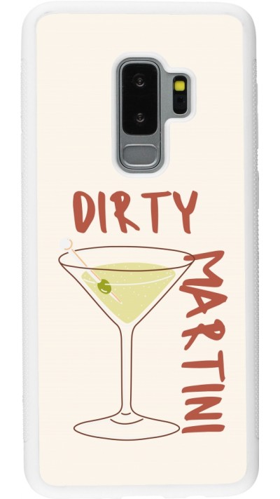 Coque Samsung Galaxy S9+ - Silicone rigide blanc Cocktail Dirty Martini