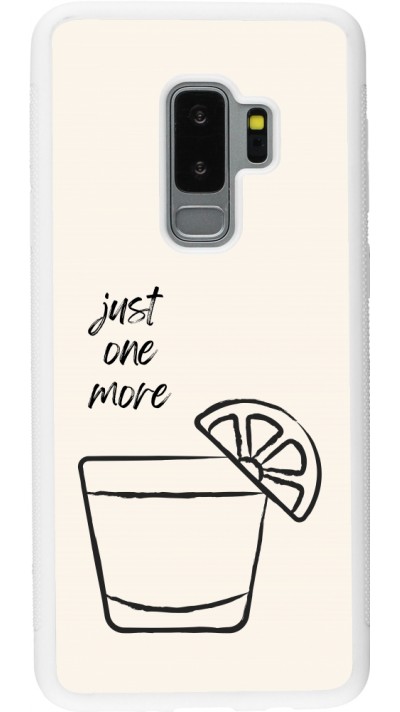 Coque Samsung Galaxy S9+ - Silicone rigide blanc Cocktail Just one more