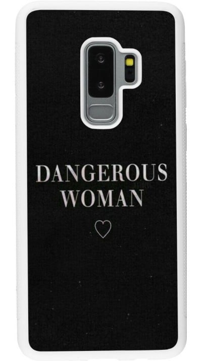 Hülle Samsung Galaxy S9+ - Silikon weiss Dangerous woman