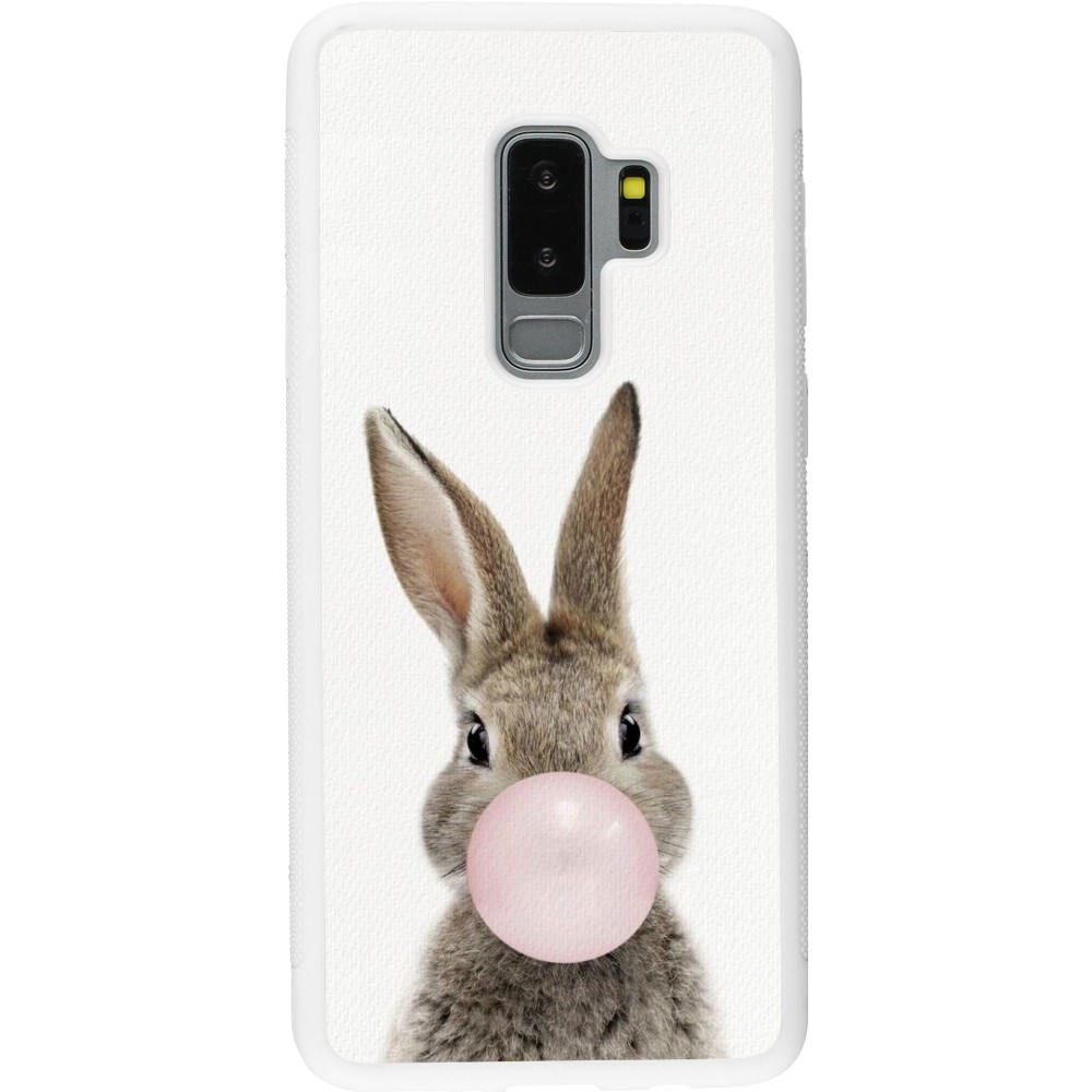 Coque Samsung Galaxy S9+ - Silicone rigide blanc Easter 2023 bubble gum bunny