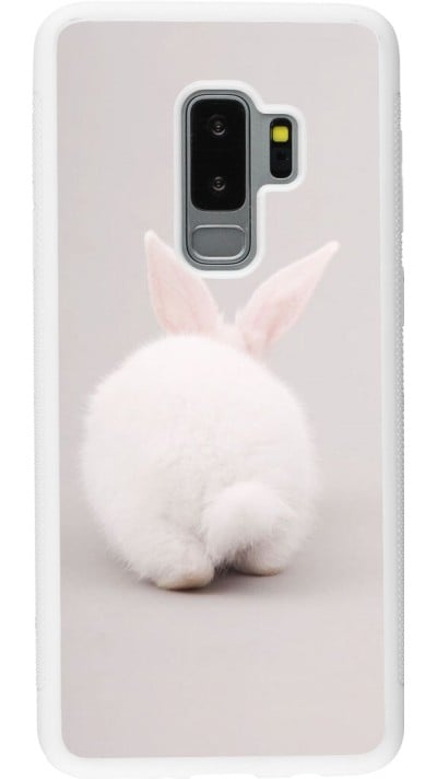 Samsung Galaxy S9+ Case Hülle - Silikon weiss Easter 2024 bunny butt