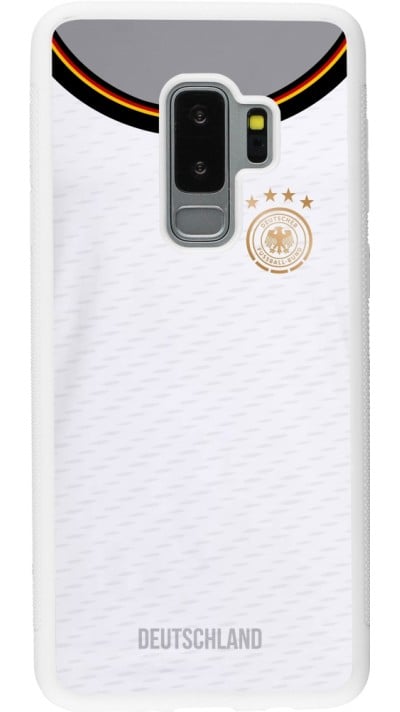 Samsung Galaxy S9+ Case Hülle - Silikon weiss Deutschland 2022 personalisierbares Fußballtrikot