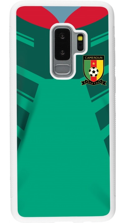 Samsung Galaxy S9+ Case Hülle - Silikon weiss Kamerun 2022 personalisierbares Fussballtrikot