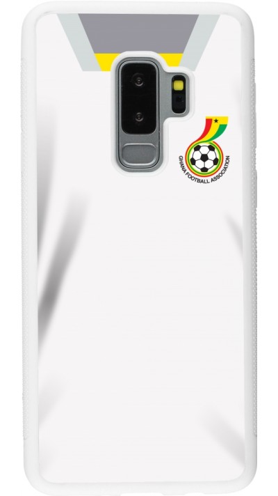 Samsung Galaxy S9+ Case Hülle - Silikon weiss Ghana 2022 personalisierbares Fussballtrikot