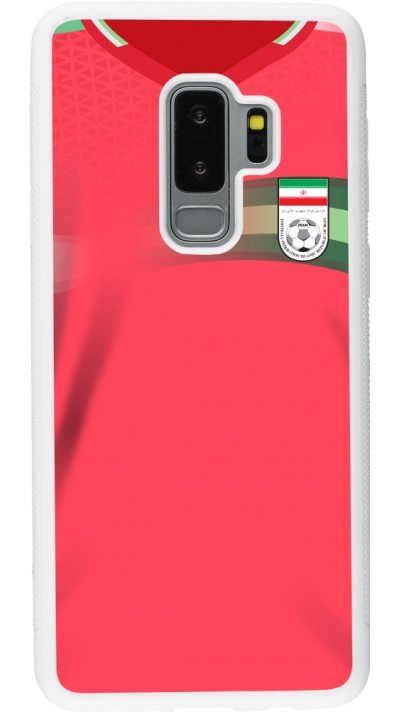 Samsung Galaxy S9+ Case Hülle - Silikon weiss Iran 2022 personalisierbares Fussballtrikot