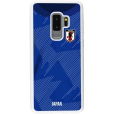 Samsung Galaxy S9+ Case Hülle - Silikon weiss Japan 2022 personalisierbares Fussballtrikot