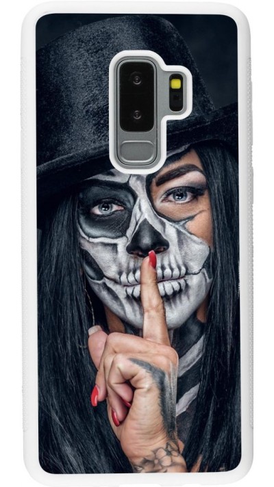 Hülle Samsung Galaxy S9+ - Silikon weiss Halloween 18 19