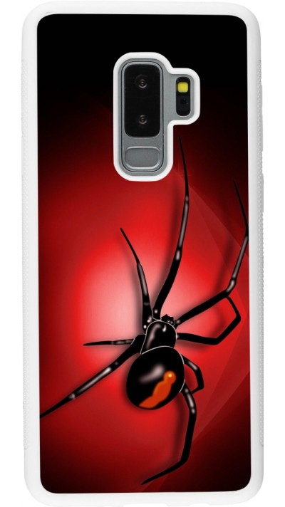 Samsung Galaxy S9+ Case Hülle - Silikon weiss Halloween 2023 spider black widow