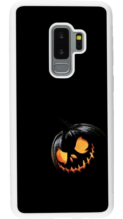 Samsung Galaxy S9+ Case Hülle - Silikon weiss Halloween 2023 discreet pumpkin