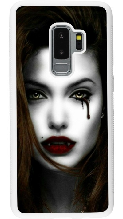 Samsung Galaxy S9+ Case Hülle - Silikon weiss Halloween 2023 gothic vampire