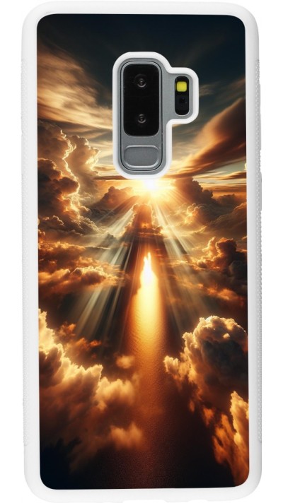 Coque Samsung Galaxy S9+ - Silicone rigide blanc Lueur Céleste Zenith