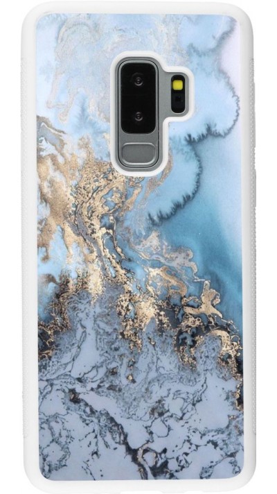 Hülle Samsung Galaxy S9+ - Silikon weiss Marble 04