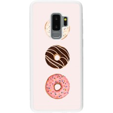 Samsung Galaxy S9+ Case Hülle - Silikon weiss Spring 23 donuts