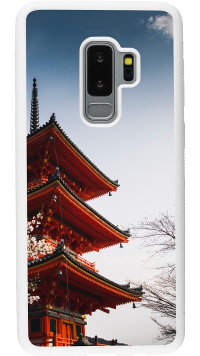 Coque Samsung Galaxy S9+ - Silicone rigide blanc Spring 23 Japan