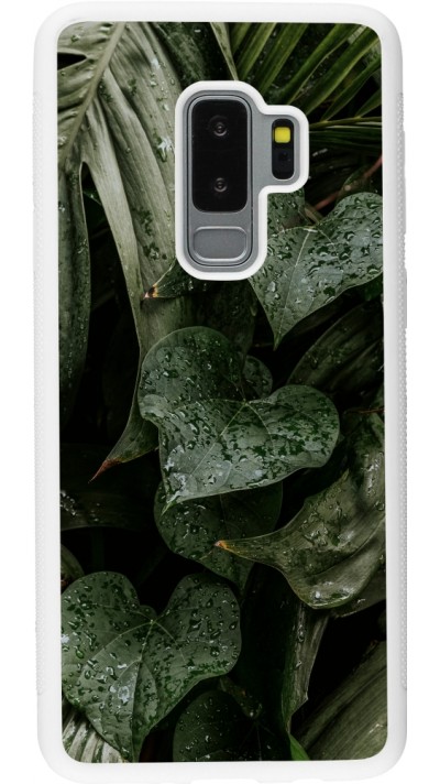 Coque Samsung Galaxy S9+ - Silicone rigide blanc Spring 23 fresh plants