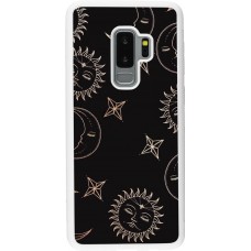Coque Samsung Galaxy S9+ - Silicone rigide blanc Suns and Moons