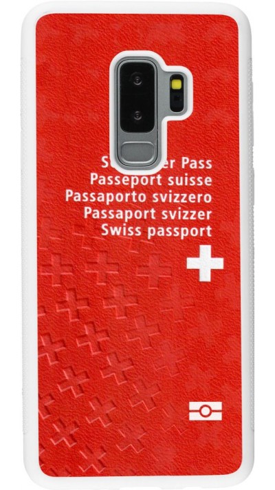 Hülle Samsung Galaxy S9+ - Silikon weiss Swiss Passport