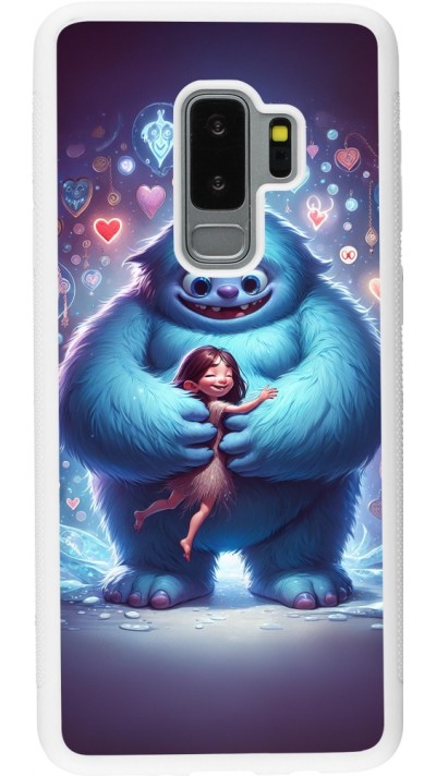 Coque Samsung Galaxy S9+ - Silicone rigide blanc Valentine 2024 Fluffy Love