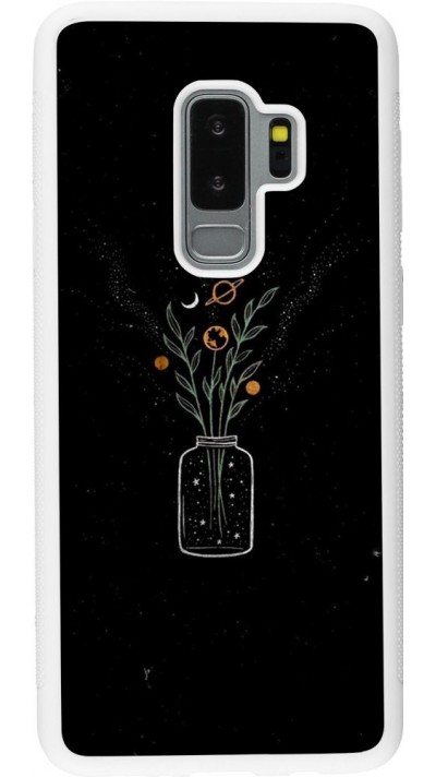 Hülle Samsung Galaxy S9+ - Silikon weiss Vase black