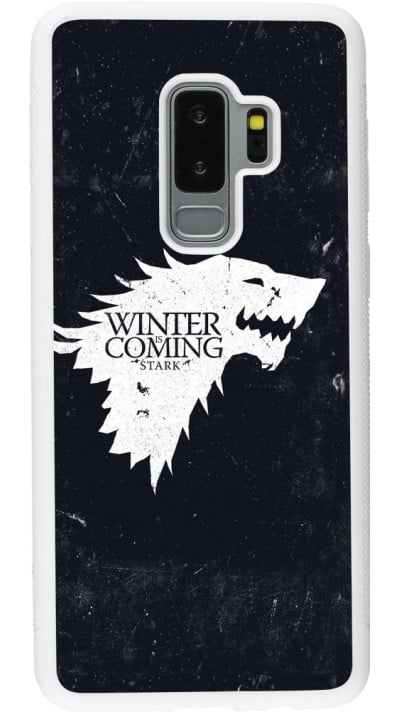 Coque Samsung Galaxy S9+ - Silicone rigide blanc Winter is coming Stark