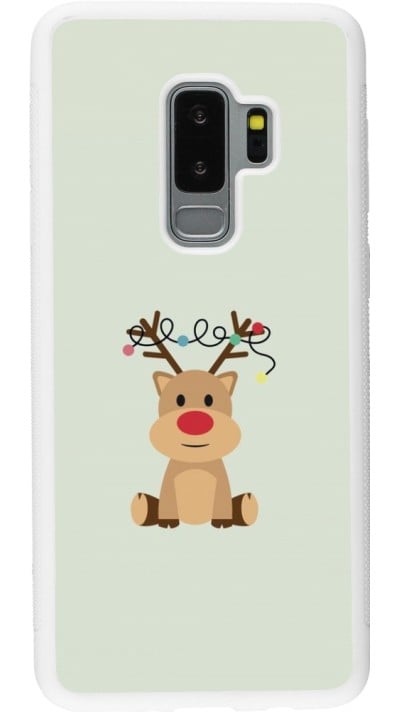 Samsung Galaxy S9+ Case Hülle - Silikon weiss Christmas 22 baby reindeer