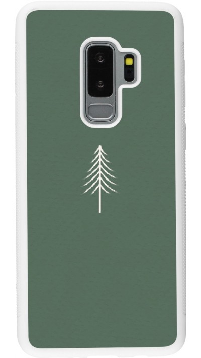 Coque Samsung Galaxy S9+ - Silicone rigide blanc Christmas 22 minimalist tree
