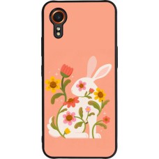 Samsung Galaxy XCover 7 Case Hülle - Silikon schwarz Easter 2026 Rabbit collage