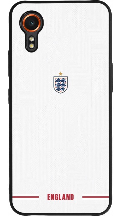 Coque Samsung Galaxy XCover 7 - Silicone rigide noir Maillot de football Angleterre 2026 personnalisable