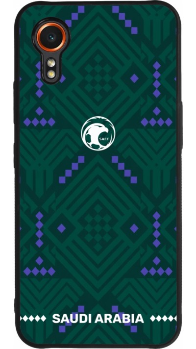 Samsung Galaxy XCover 7 Case Hülle - Silikon schwarz Saudi Arabien 2026 personalisierbares Fussballtrikot