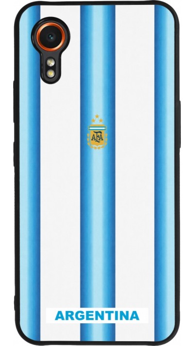 Samsung Galaxy XCover 7 Case Hülle - Silikon schwarz Argentinien 2026 personalisierbares Fussballtrikot
