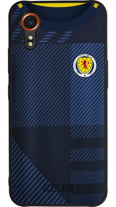 Samsung Galaxy XCover 7 Case Hülle - Silikon schwarz Schottland personalisierbares Fussballtrikot