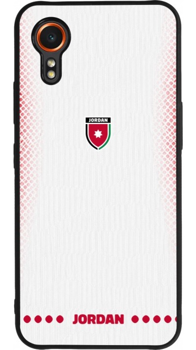 Samsung Galaxy XCover 7 Case Hülle - Silikon schwarz Jordanien 2026 personalisierbares Fussballtrikot