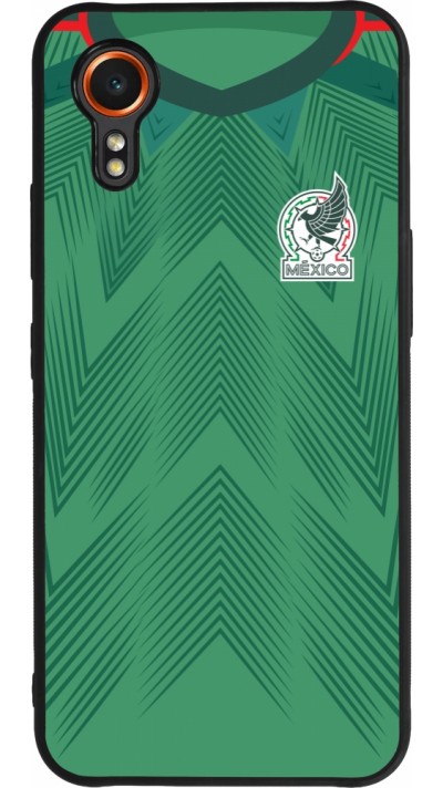 Samsung Galaxy XCover 7 Case Hülle - Silikon schwarz Mexiko 2022 personalisierbares Fussballtrikot